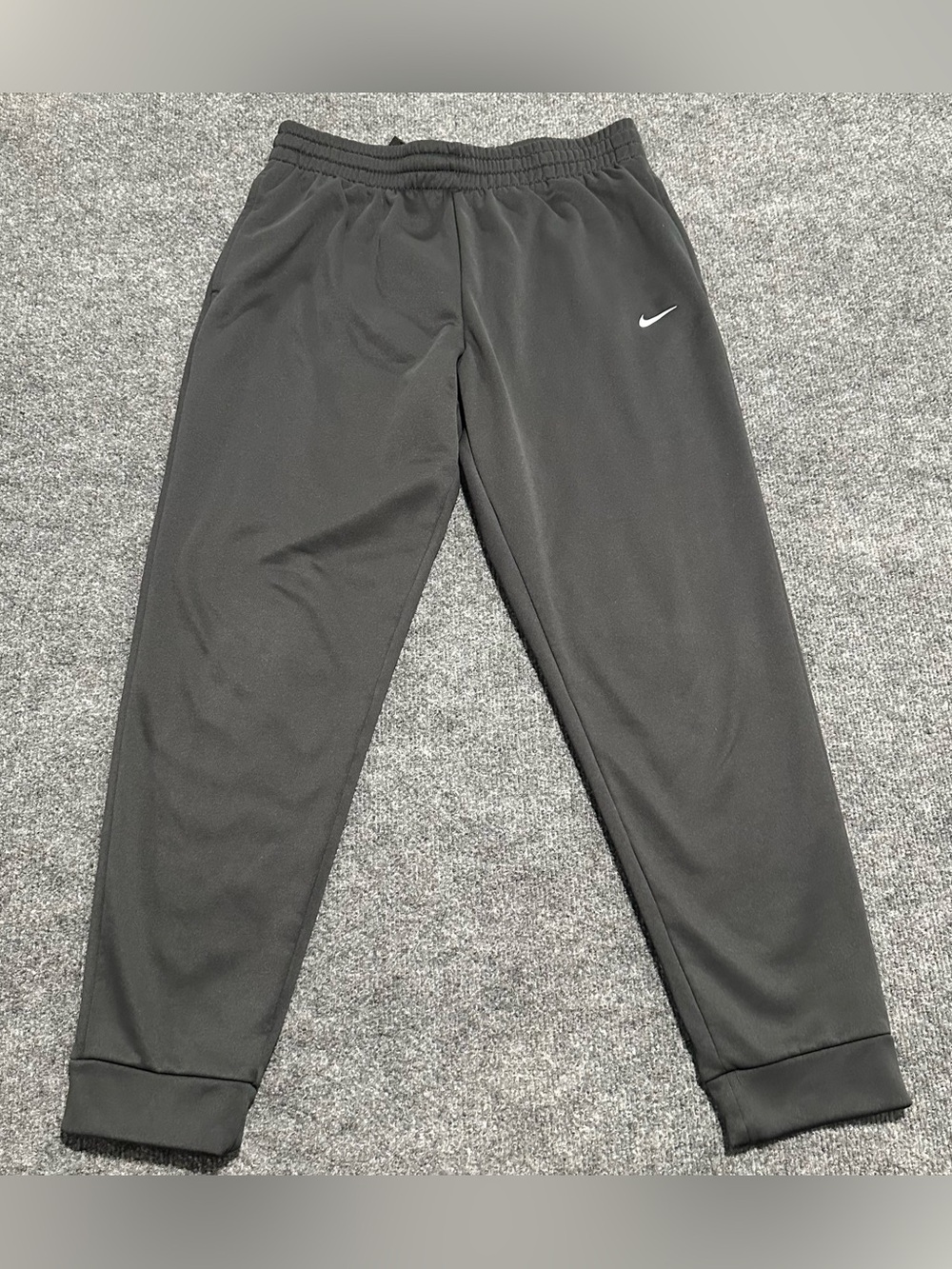 Nike Kids dark grey Jogger Sweatpants with White Swoosh